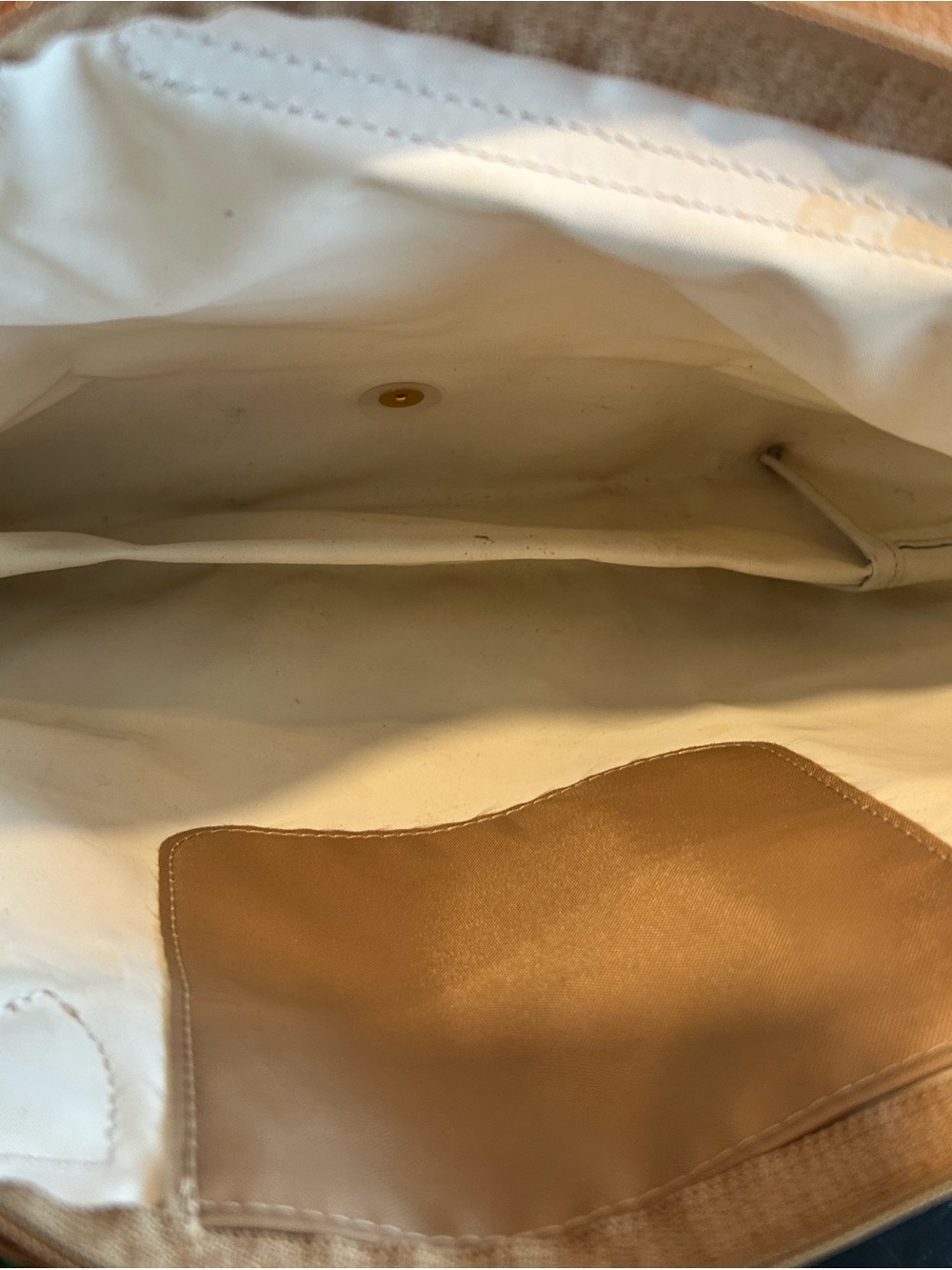 Authentic Longchamp Le Pliage Tote in Fawn with Brown Trim - Picture 9 of 15